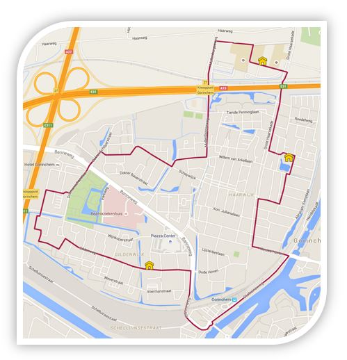 Plattegrond Verkeersexamen Gorinchem